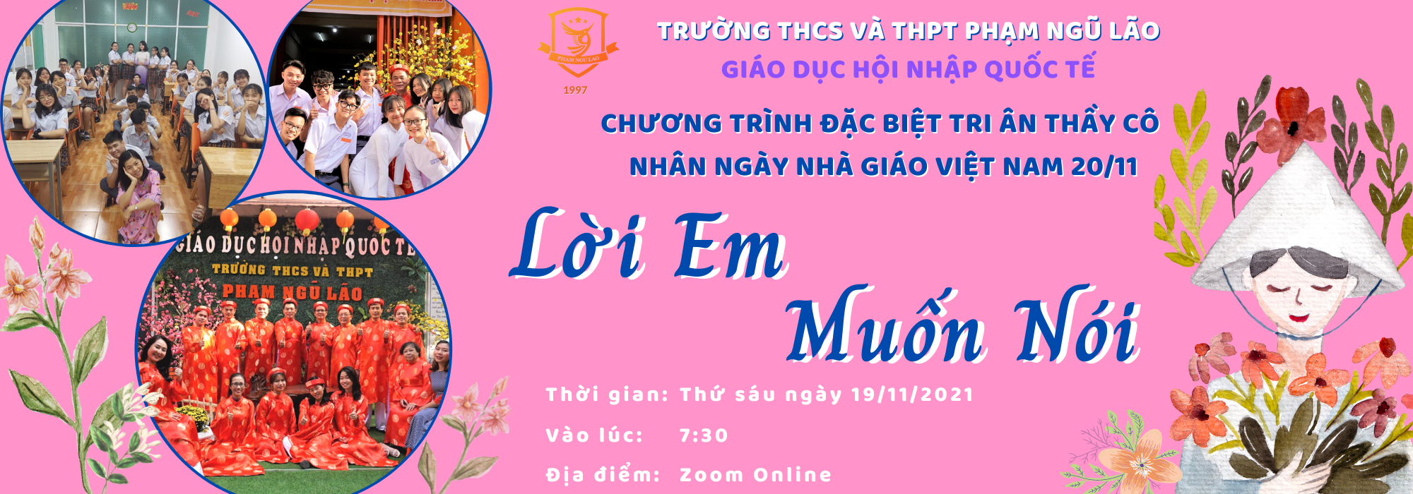  CHƯƠNG TRÌNH ĐẶC BIỆT TRI ÂN THẦY CÔ NHÂN NGÀY NHÀ GIÁO VIỆT NAM 20/11 