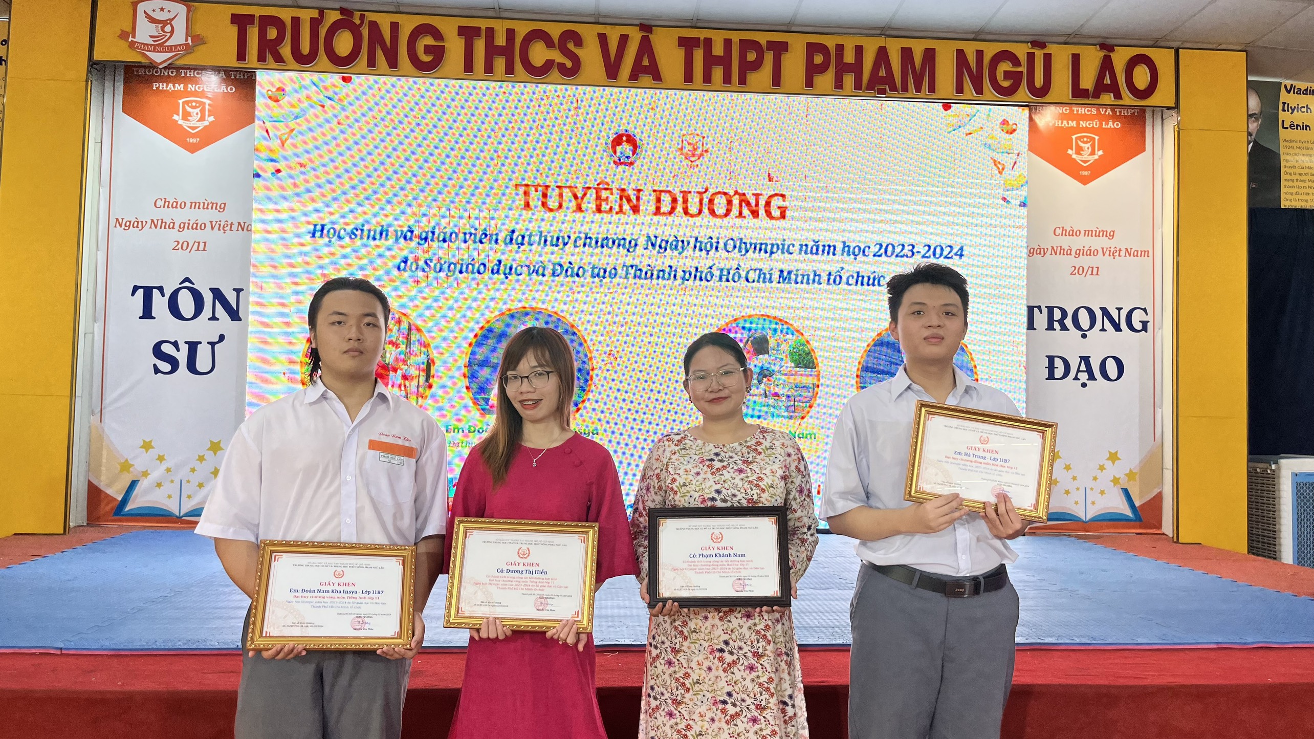 HỌC SINH TRƯỜNG PHẠM NGŨ LÃO VÀ DẤU ẤN HÀNH TRÌNH RỰC RỠ TẠI SÂN CHƠI TRÍ TUỆ - KỲ THI OLYMPIC THÁNG 4 TP.HCM NĂM 2024