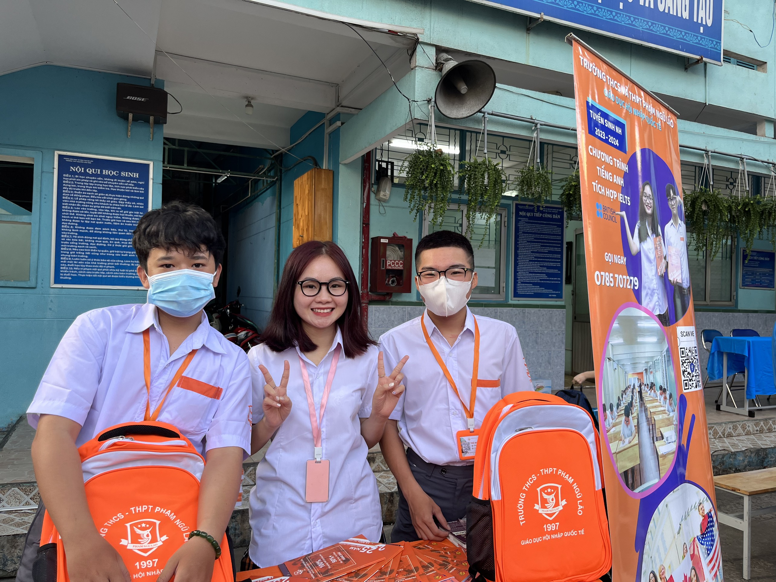 TRƯỜNG THCS VÀ THPT PHẠM NGŨ LÃO THAM GIA NGÀY HỘI TUYỂN SINH 2023 TẠI TRƯỜNG NGUYỄN VĂN TRỖI