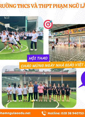HỘI THAO TRUYỀN THỐNG 20/11 TRƯỜNG PHẠM NGŨ LÃO - KHOẢNH KHẮC ẤN TƯỢNG