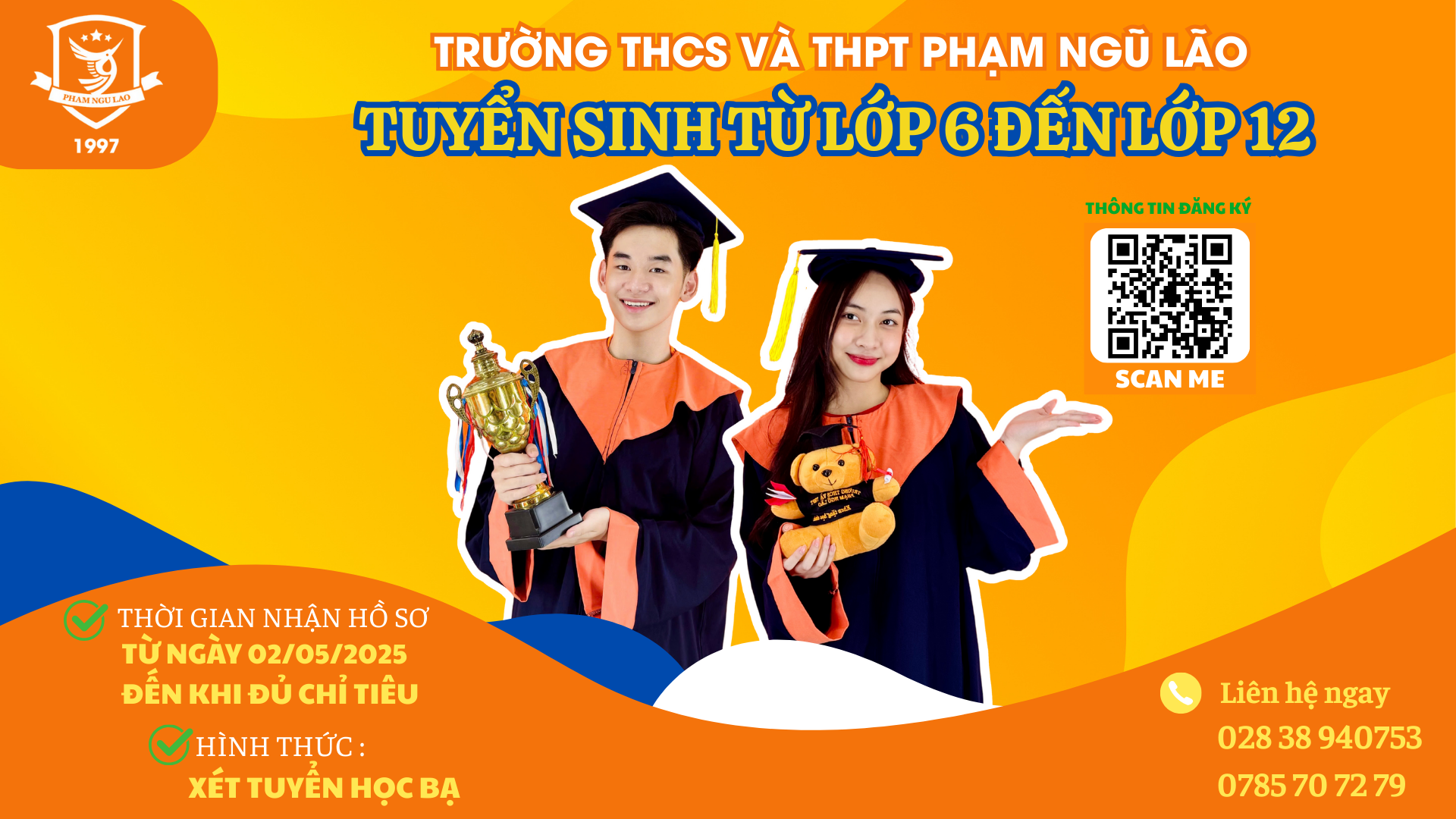 TRƯỜNG THCS VÀ THPT PHẠM NGŨ LÃO -TUYỂN SINH NĂM HỌC 2025-2026