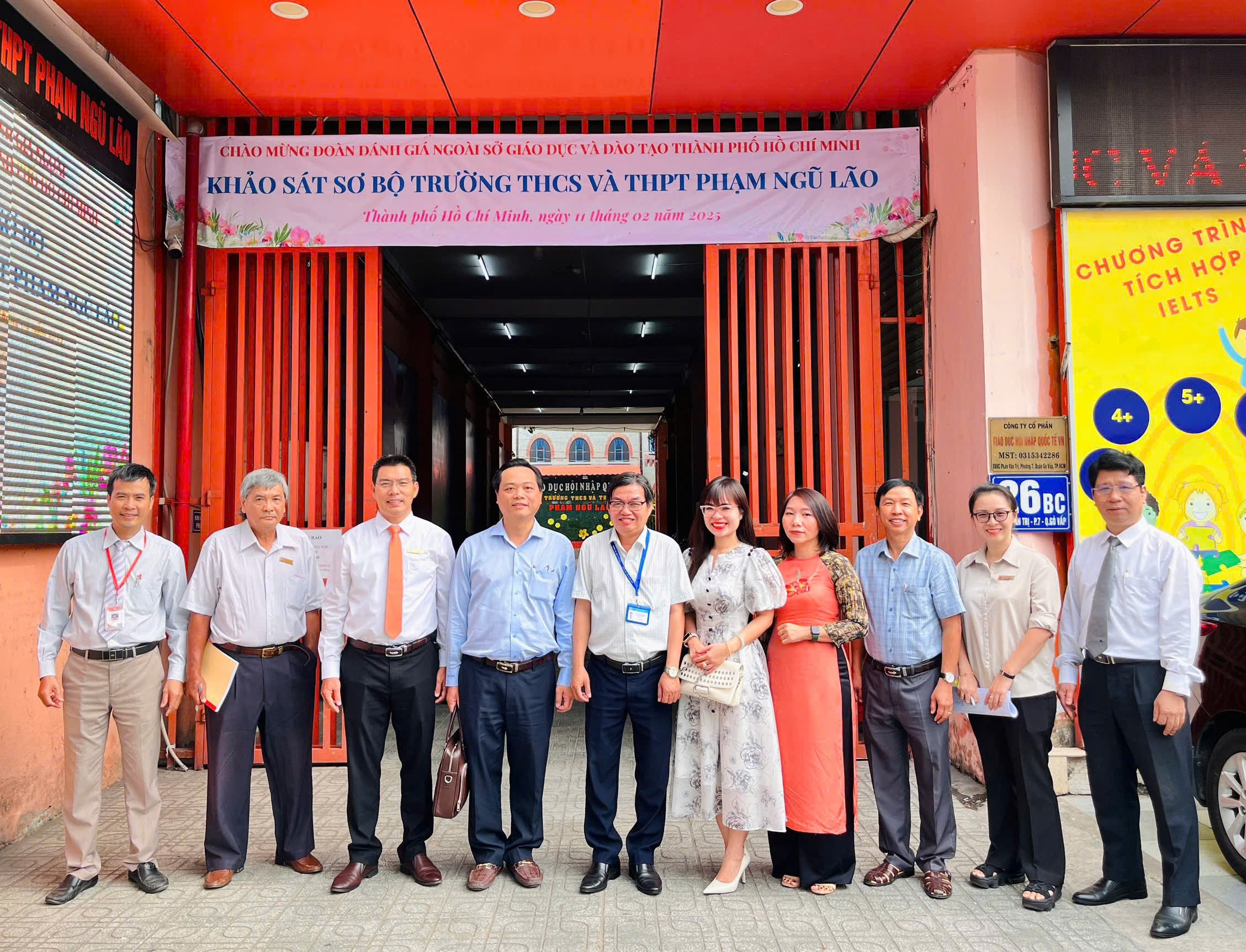 CHÀO MỪNG ĐOÀN ĐÁNH GIÁ NGOÀI VỀ KIỂM ĐỊNH CHẤT LƯỢNG GIÁO DỤC TRƯỜNG THCS VÀ THPT PHẠM NGŨ LÃO